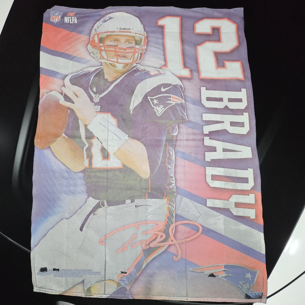 Vintage Tom Brady New England Patriots Flag